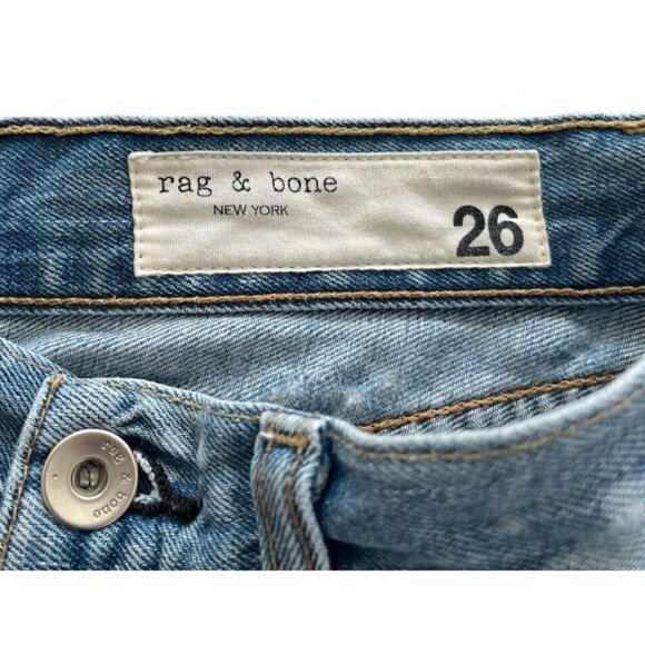 Rag & Bone Women's Sz 26 Justine Brokenland Distressed Denim Shorts REVOLVE - Picture 4 of 8